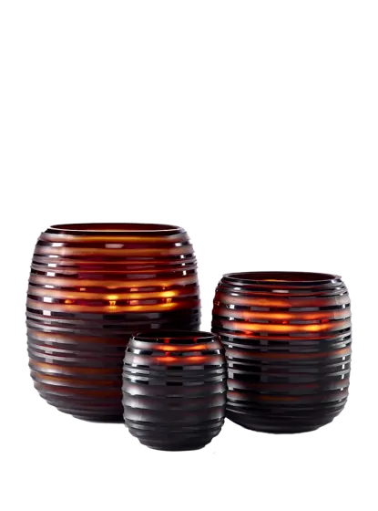 CANDLE SPHERE AMBER ZANZIBAR