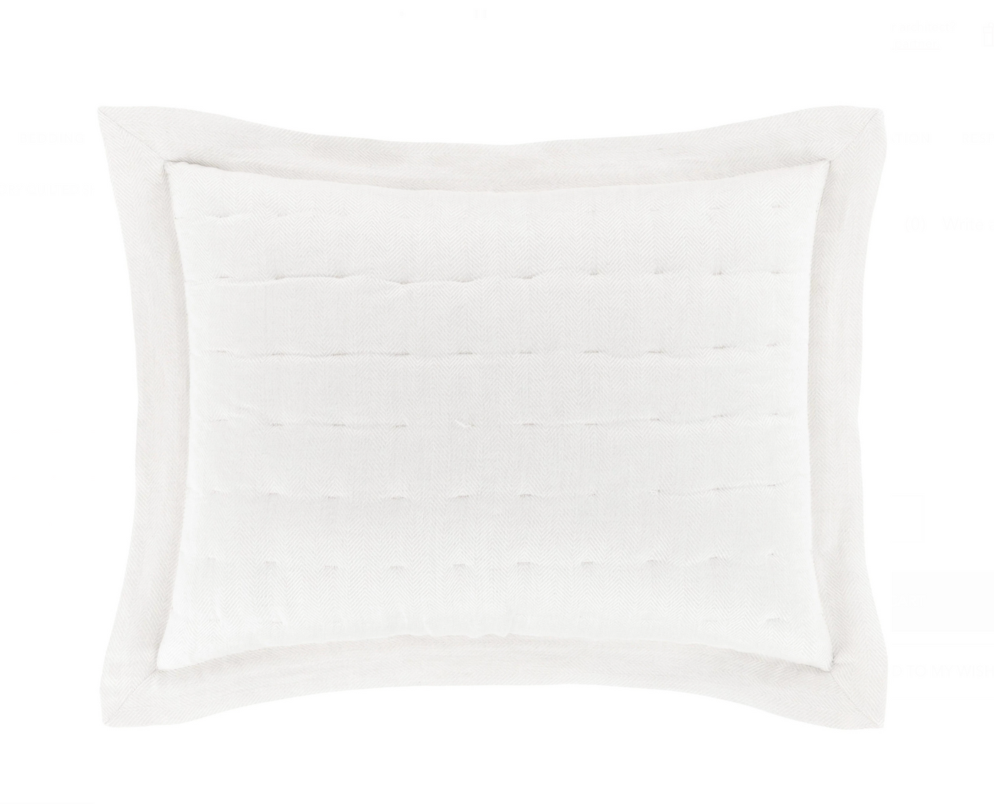 SHAM BRUSSELS QUILTED (Available in 3 Sizes and 2 Colors)