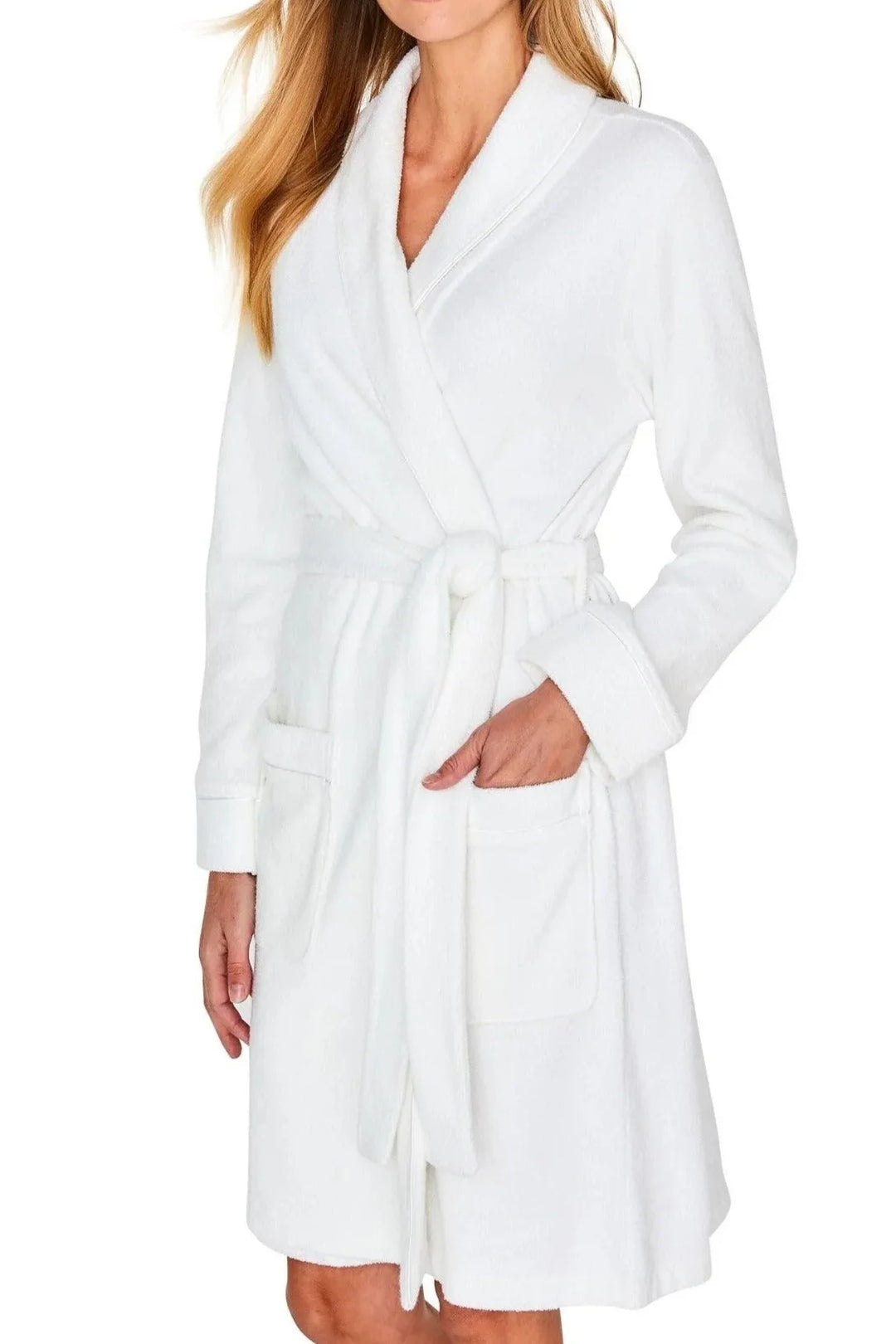 ROBE THERESA LONG TERRY WHITE