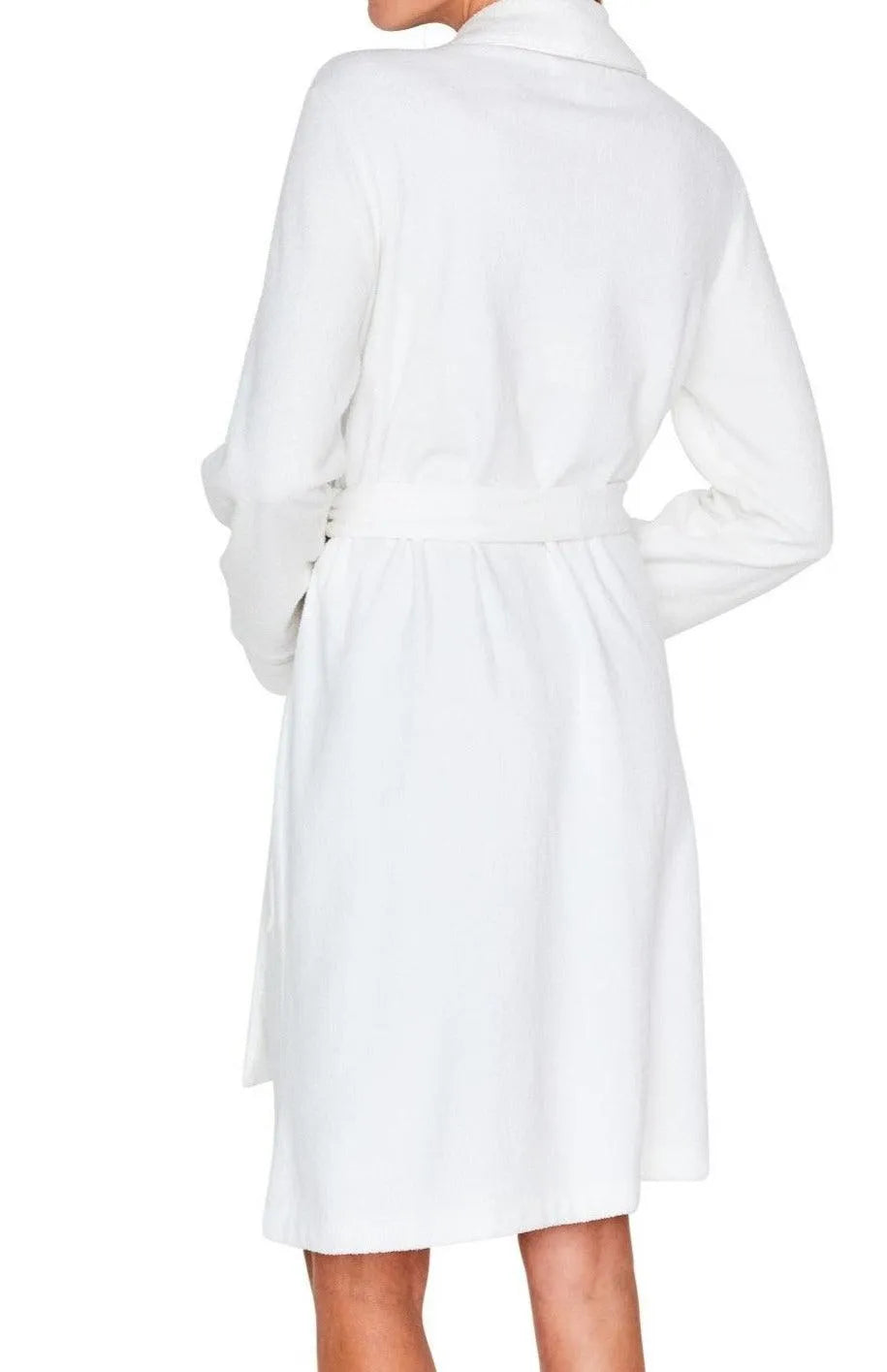 ROBE THERESA LONG TERRY WHITE