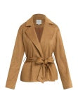WRAP COAT CAMEL