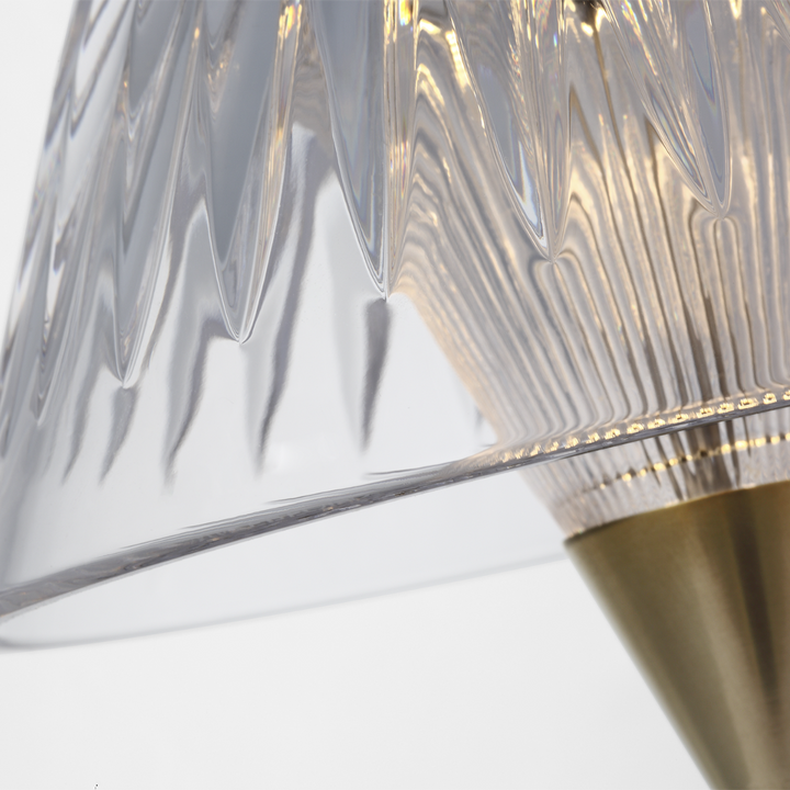 TABLE LAMP BLAZE BRASS W/ CRYSTAL