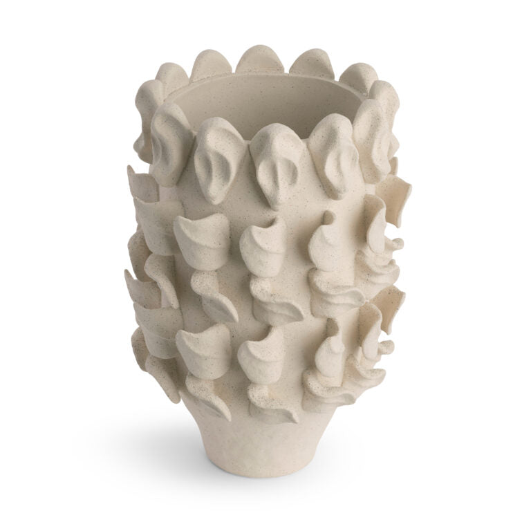 VASE PETALS OFF-WHITE