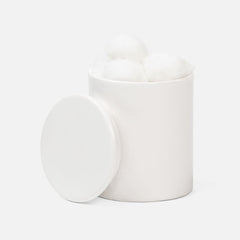 BATH COLLECTION WHITE BURLAP CERAMIC