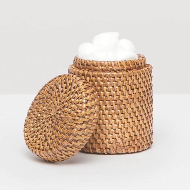 BATH COLLECTION BROWN RATTAN