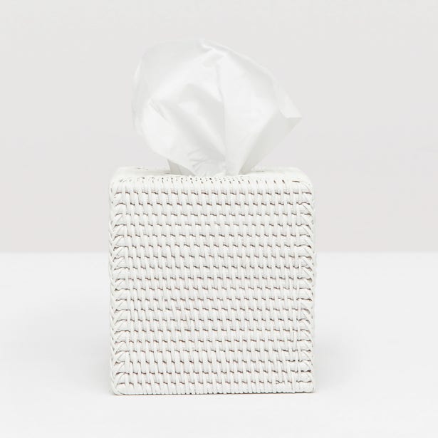 BATH COLLECTION WHITE RATTAN