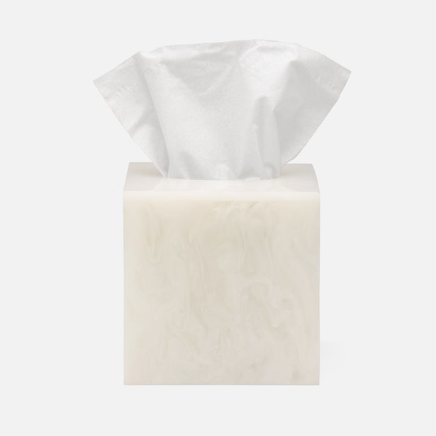 BATH COLLECTION PEARL WHITE CAST RESIN