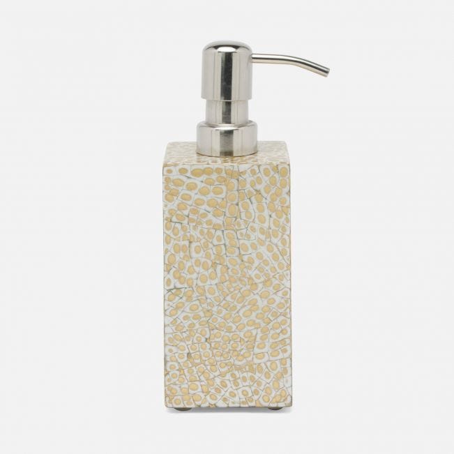 BATH COLLECTION GOLD/WHITE LACQUERED EGGSHELL