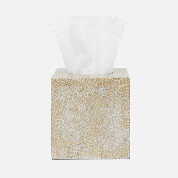 BATH COLLECTION GOLD/WHITE LACQUERED EGGSHELL