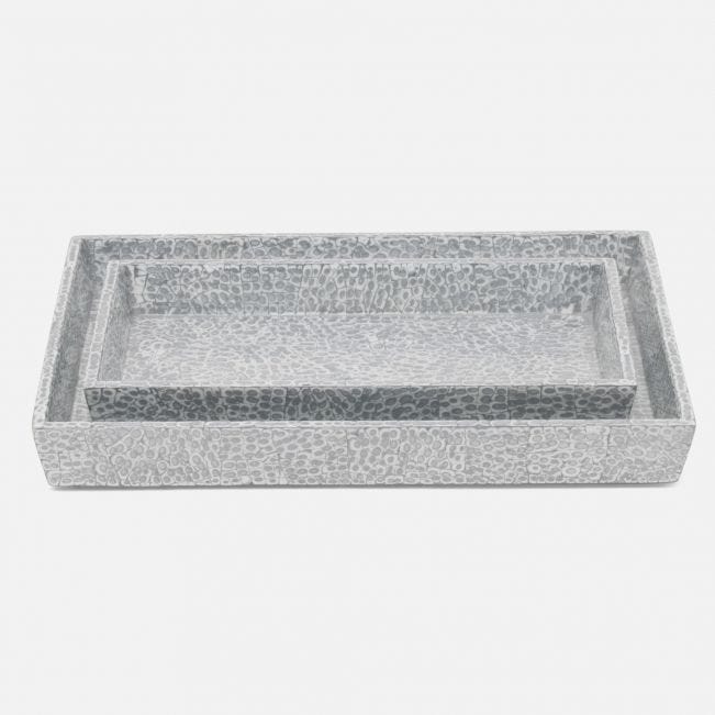 BATH COLLECTION SILVER/WHITE LACQUERED EGGSHELL