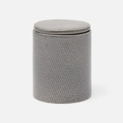 BATH COLLECTION GRAY BURLAP CERAMIC