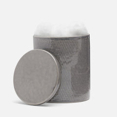 BATH COLLECTION GRAY BURLAP CERAMIC