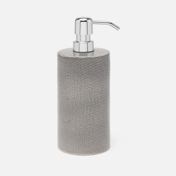 BATH COLLECTION GRAY BURLAP CERAMIC