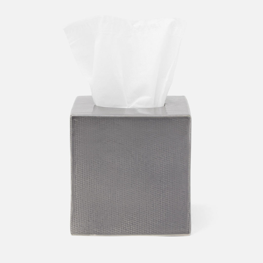 BATH COLLECTION GRAY BURLAP CERAMIC