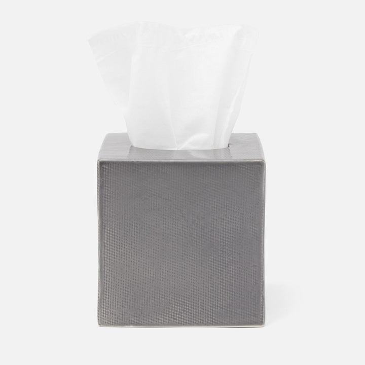 BATH COLLECTION GRAY BURLAP CERAMIC