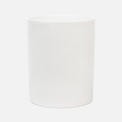 BATH COLLECTION WHITE BURLAP CERAMIC