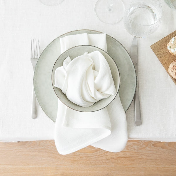 NAPKIN OFF WHITE LINEN 20" #52368