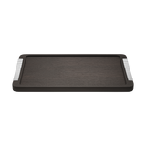 TRAY WOOD & STAINLESS
