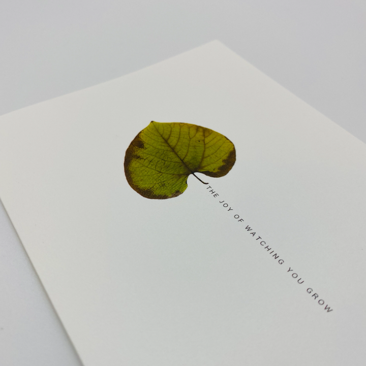 GREETING CARD "THE JOY OF WATCHING YOU GROW" #57585