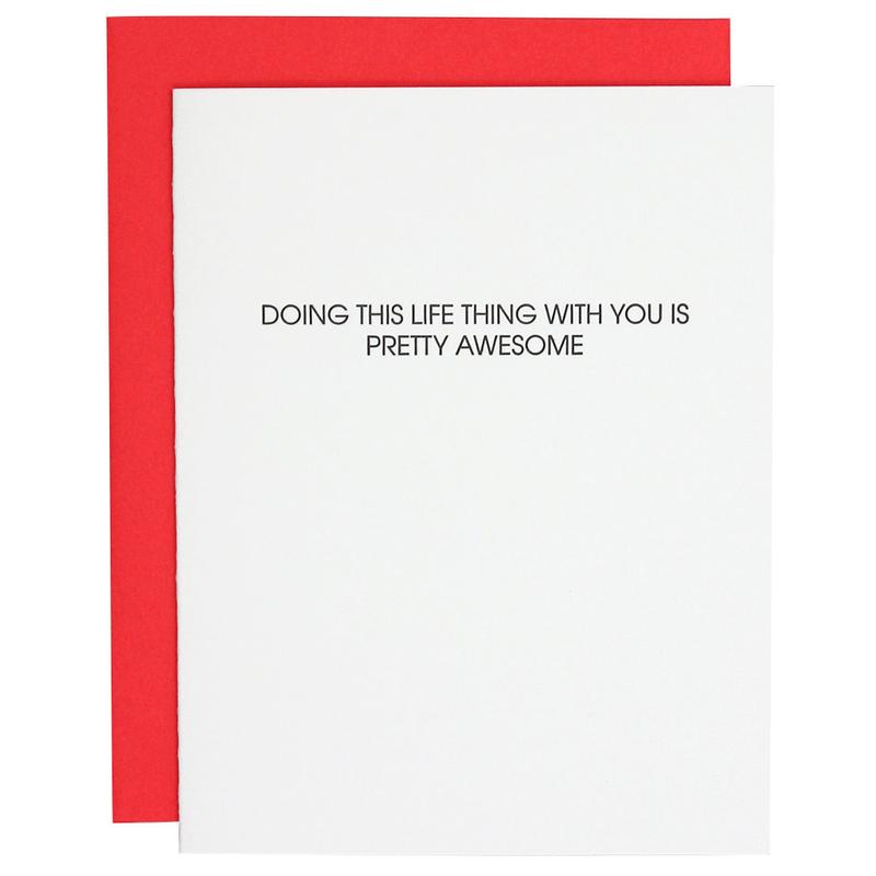 GREETING CARD "DOING LIFE WITH YOU"