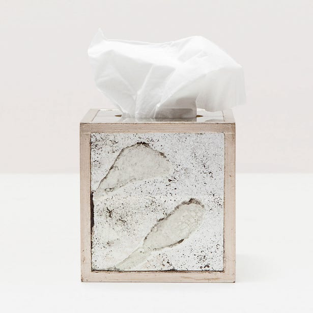 BATH COLLECTION SILVER LEAF ANTIQUE MIRROR