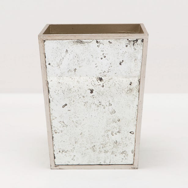 BATH COLLECTION SILVER LEAF ANTIQUE MIRROR