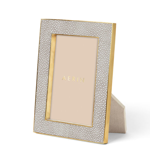 AERIN CLASSIC SHAGREEN FRAME- DOVE (Available in 3 sizes)