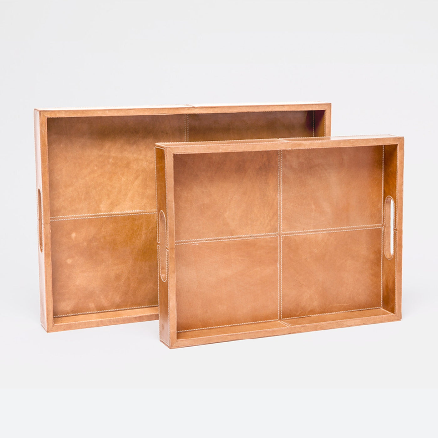 TRAY AGED CAMEL LEATHER (Available in 2 Sizes)