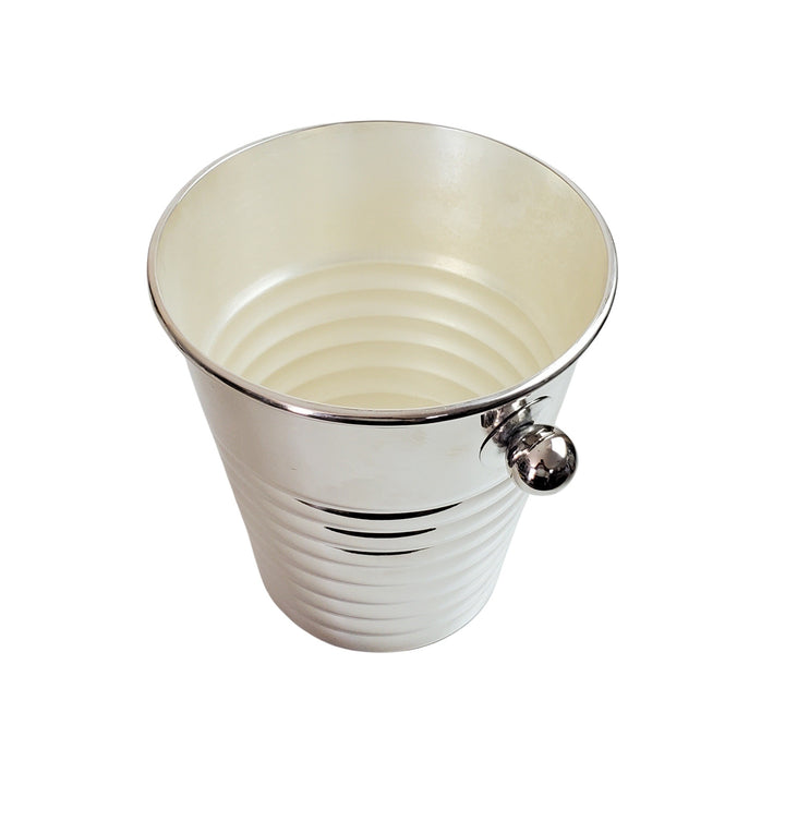 ICE BUCKET RIBBED BALL HANDLE C.1960 #59570