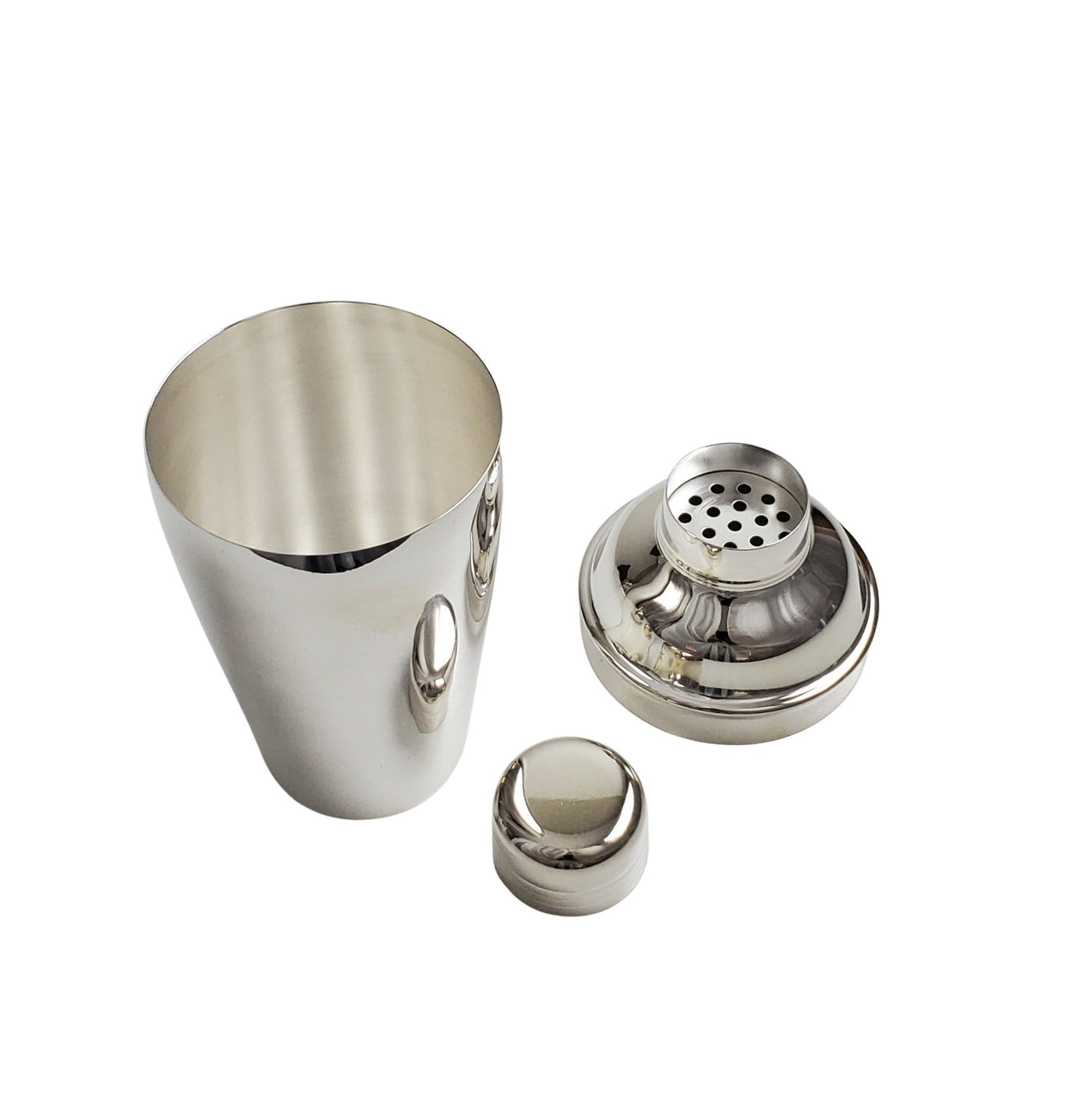 COCKTAIL SHAKER PLAIN SILVER PLATED