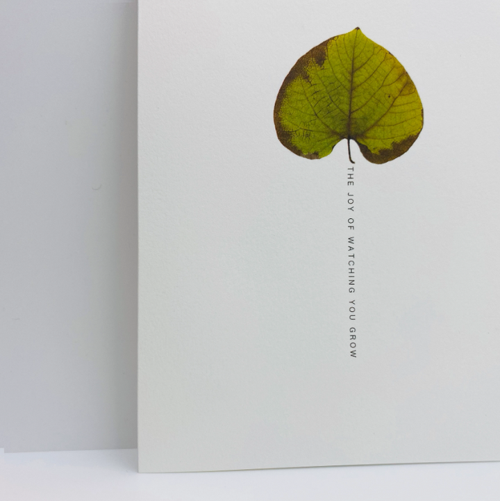 GREETING CARD "THE JOY OF WATCHING YOU GROW" #57585