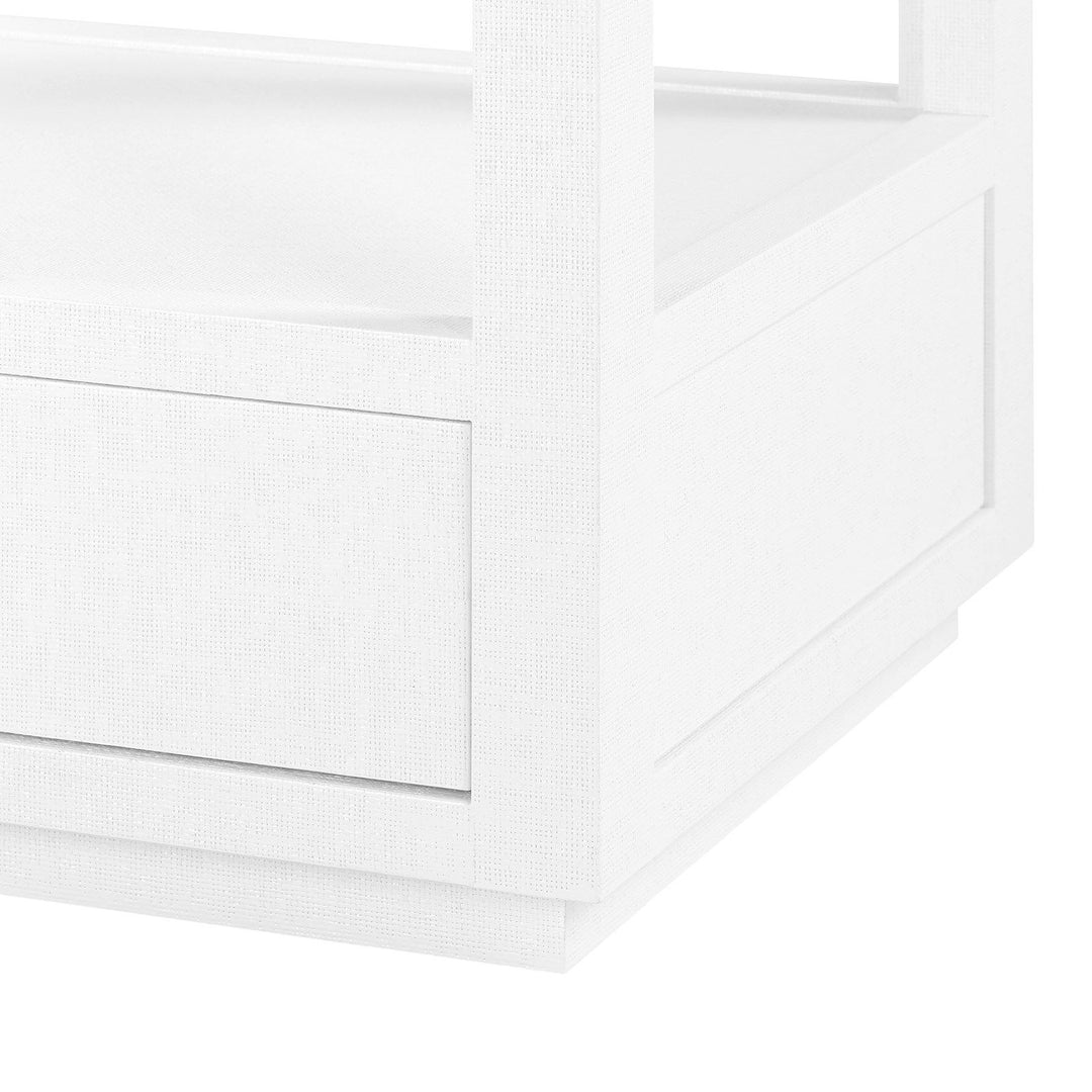 ETAGERE WHITE GRASSCLOTH #55110