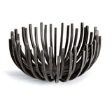 BOWL CIRCLE WEBBED BLACK IRON