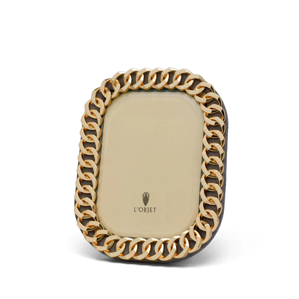 L'OBJET FRAME CUBAN LINK GOLD (Available in 2 Sizes)