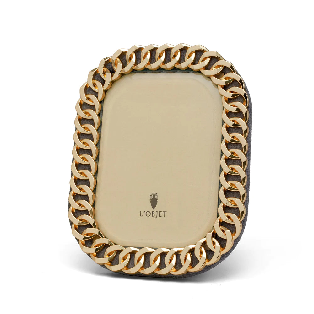 L'OBJET FRAME CUBAN LINK GOLD (Available in 2 Sizes)