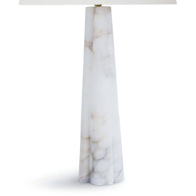 LAMP TABLE ALABASTER QUATREFOIL LARGE