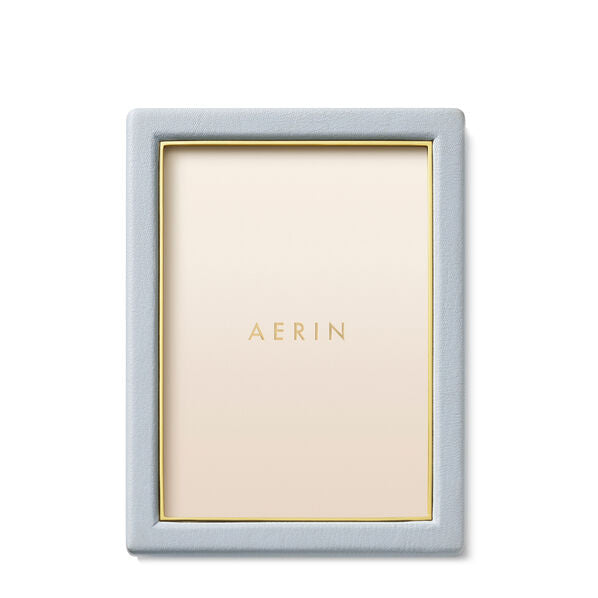 AERIN PIERO LEATHER FRAME- BLUE HAZE (Available in 3 sizes)