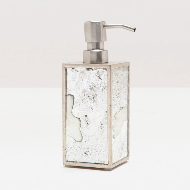 BATH COLLECTION SILVER LEAF ANTIQUE MIRROR