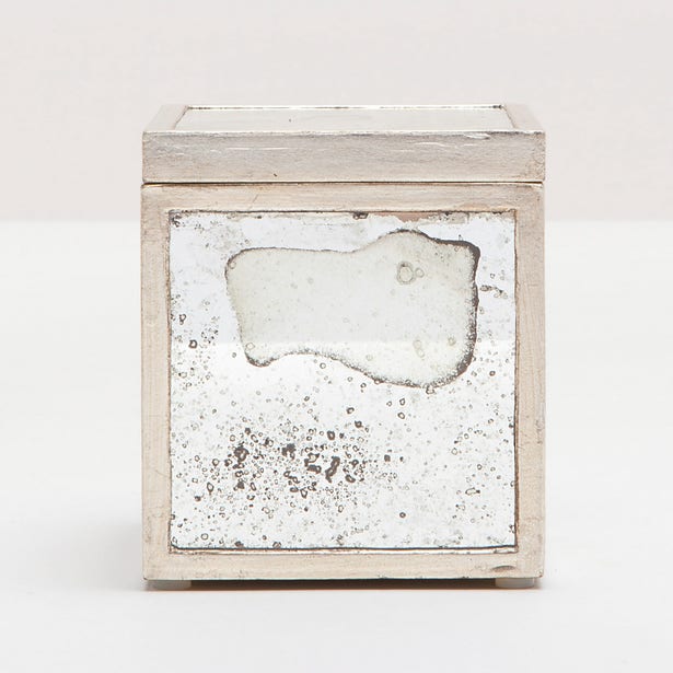 BATH COLLECTION SILVER LEAF ANTIQUE MIRROR