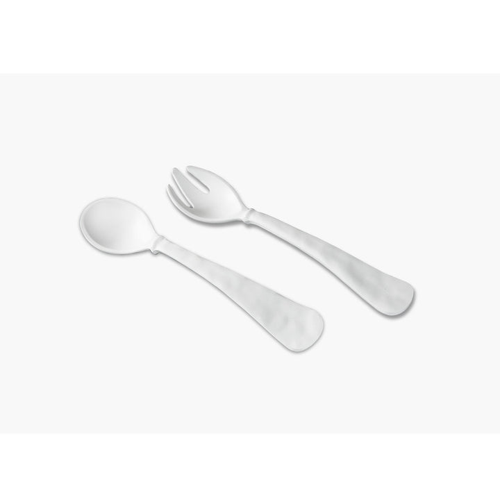 SALAD SERVERS S/2 NUBE WHITE #45846