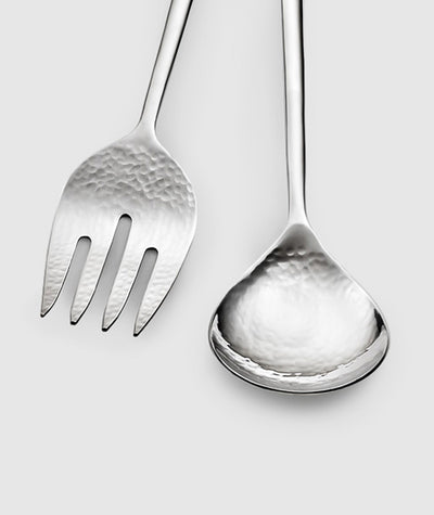 STAINLESS STEEL SERVING SET SALAD VERSA