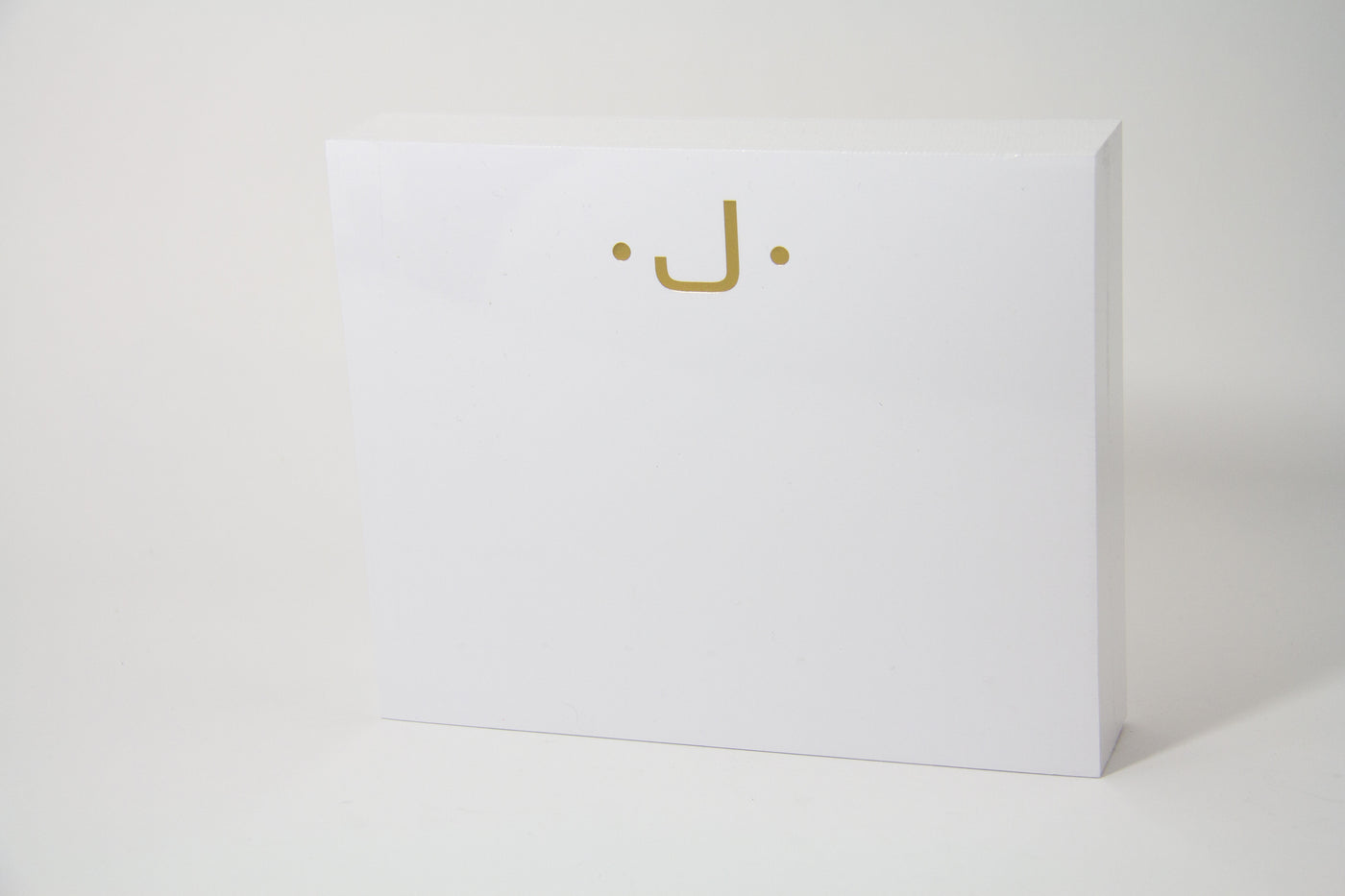 NOTEPAD LUXE INITIAL GOLD FOIL