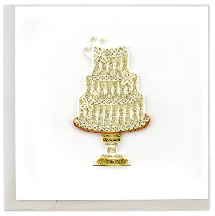 GREETING CARD "WEDDING CAKE"