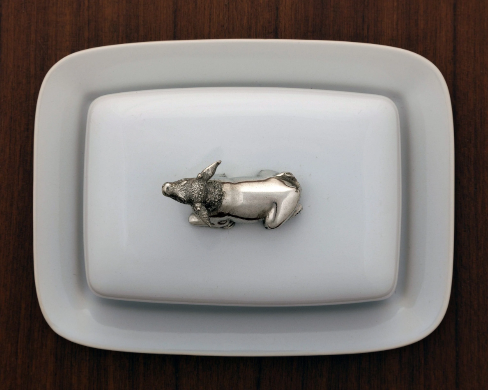 BUTTER DISH THE COW