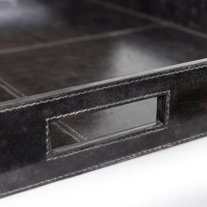 TRAY LEATHER SQUARE