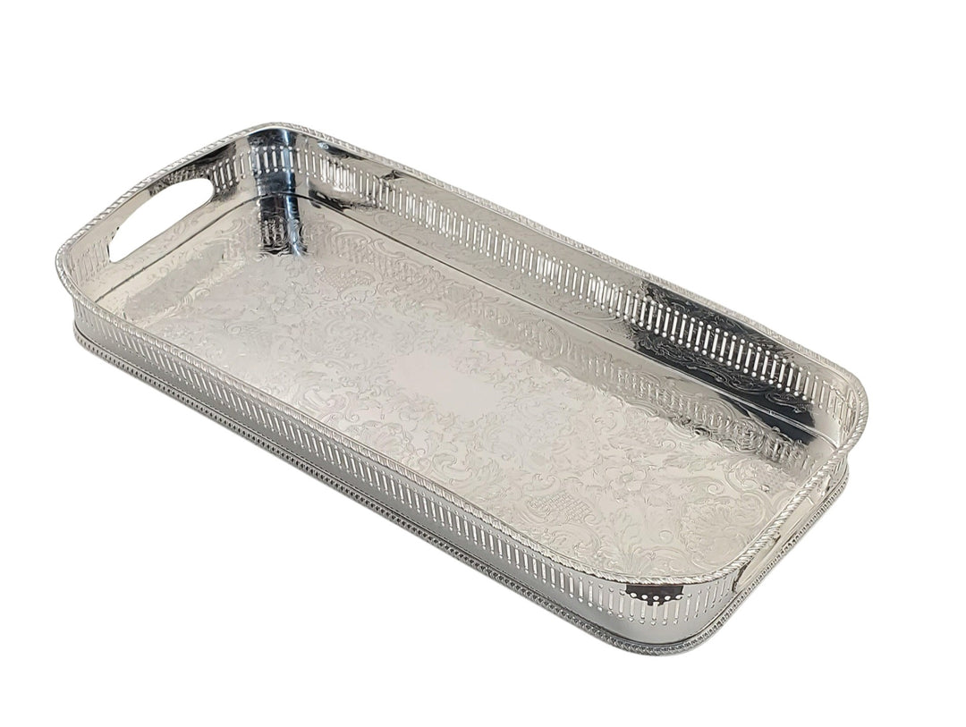 TRAY BAR PIRCED WITH GARDOON BORDER #62598