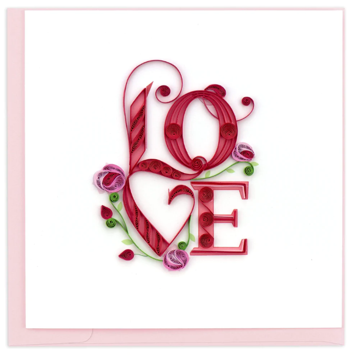 GREETING LOVE CARD "LOVE" #34177