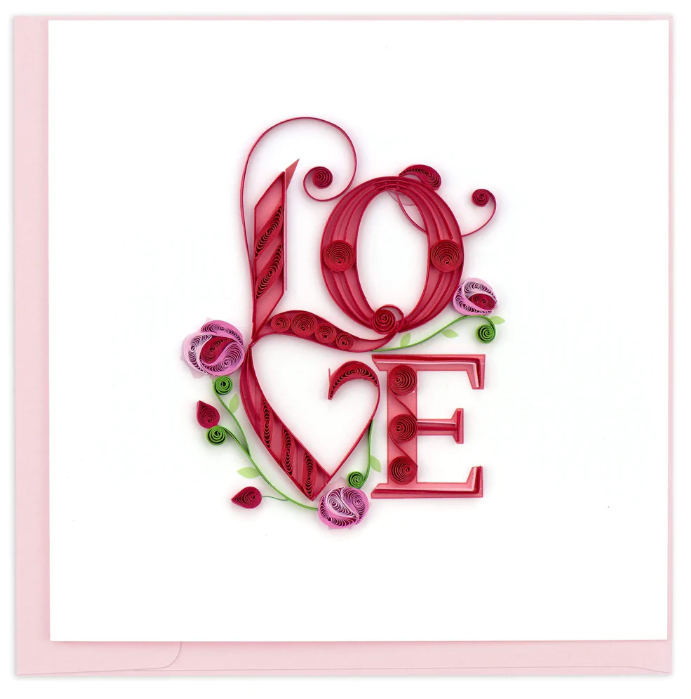 GREETING LOVE CARD "LOVE"