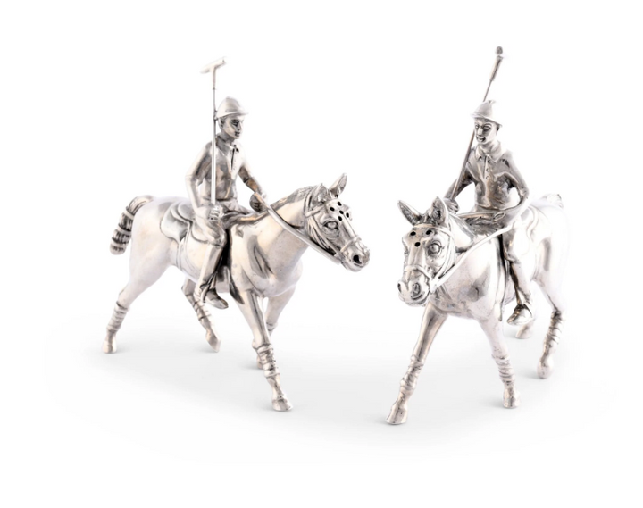 SALT & PEPPER SET SHAKERS POLO PLAYER
