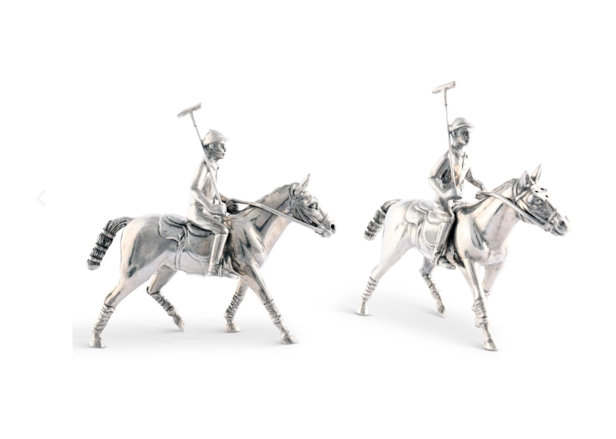 SALT & PEPPER SET SHAKERS POLO PLAYER